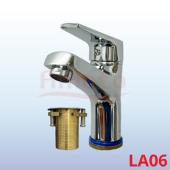 VÒI LAVABO NÓNG LẠNH ĐỒNG THAU - AMOTO - LA06